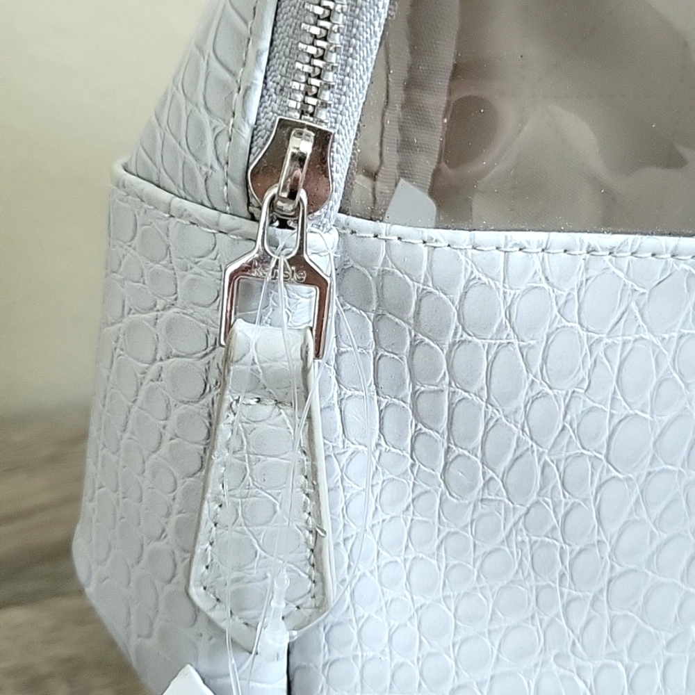 Kensie Gray Snakeskin Mini Backpack — image 3 of 8